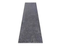 RugsX Gangtapijt-Vloerbedekking Santa Fe Grijskleuring 97, Glad, Uniform, Enkele Kleur 100X450 Cm