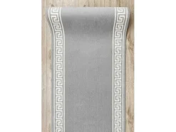 RugsX Klein Tapijt-Vloerbekleding Bcf Morad Grek Grieks Grijs 60 Cm 60X120 Cm
