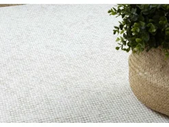RugsX Tapijt Rond-Vloerkleed Casablanca Plus Rond Creme Eenkleurig, Lus Cercle 150 Cm