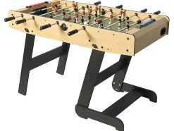 Vente-unique Spel Voor Binnen-Voetbaltafel Van Naturel Houtkleurig Mdf - Opklapbaar - L121 X B61 X H79 Cm - Horton