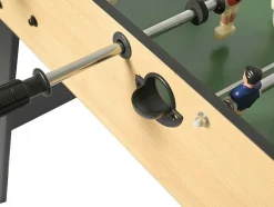 Vente-unique Spel Voor Binnen-Voetbaltafel Van Naturel Houtkleurig Mdf - Opklapbaar - L121 X B61 X H79 Cm - Horton
