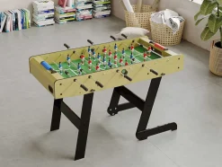 Vente-unique Spel Voor Binnen-Voetbaltafel Van Naturel Houtkleurig Mdf - Opklapbaar - L121 X B61 X H79 Cm - Horton