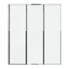 Shower & Design Badscherm-Vouwbaar Badscherm In Metaal Chroom 120 X 140 Cm District