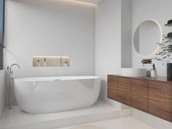 Shower & Design Vrijstaand Bad-Vrijstaand Bad - 238 L - 170 X 80 X 58 Cm - Wit - Nica