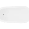 Shower & Design Vrijstaand Bad Op Pootjes-Vrijstaand Retrobad Met Gouden Leeuwenpoten - 200 L - 145 X 74 X 77 Cm - Wit - Nisos Ii