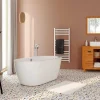 Shower & Design Vrijstaand Bad-Vrijstaande Badkuip - 178 L - 150 X 75 X 58 Cm - Wit - Adrina