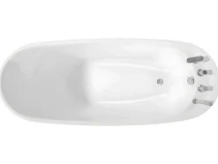 Shower & Design Vrijstaand Bad-Vrijstaande Badkuip Natalia - Eenpersoons - 220L- 150X75Xh70Cm - Wit