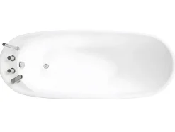 Shower & Design Vrijstaand Bad-Vrijstaande Badkuip Natalia - Eenpersoons - 282L - 170X75X73Cm - Zwart
