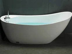 Shower & Design Vrijstaand Bad-Vrijstaande Badkuip Natalia - Eenpersoons - 170X75X73Cm - 282L - Wit