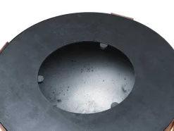 Vente-unique Buitenkeuken-Vuurkorf, Barbecue En Plancha 3 In 1 Van Staal Corten L70 X H80 X D70 Cm - Grezio