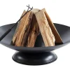 Vente-unique Buitenkeuken-Vuurkorf Van Staal Dione - D72 X H20 Cm - Zwart