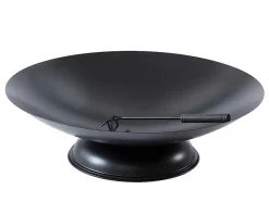Vente-unique Buitenkeuken-Vuurkorf Van Staal Dione - D72 X H20 Cm - Zwart
