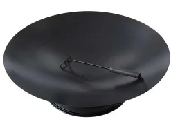 Vente-unique Buitenkeuken-Vuurkorf Van Staal Dione - D72 X H20 Cm - Zwart