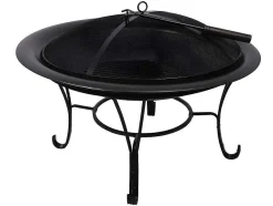 Vente-unique Buitenkeuken-Vuurkorf Van Staal Mizar - D75 X H55 Cm - Zwart