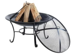 Vente-unique Buitenkeuken-Vuurkorf Van Staal Mizar - D75 X H55 Cm - Zwart