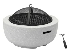 Vente-unique Buitenkeuken-Vuurkorf-Grill Van Mgo - L60,5 X D60,5 X H42,5 Cm - Garmona