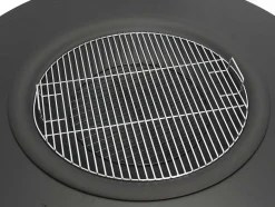 Vente-unique Klein Huishoudelijk Apparaat-Vuurkorf-Plancha/Grill Met Bergruimte Voor Hout - L120 X B120,5 X H40 Cm - Barcena