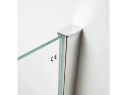Shower & Design Douchewand-Wand Voor Inloopdouche Laura Van Gezeefdrukt Glas - 120X190 Cm