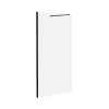Shower & Design Douchewand-Wand Voor Inloopdouche Mat Zwart Met Industriele Stijl - 140X200 Cm - Daren
