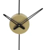 OZAIA Wandklok-Wandklok Van Metaal - D47 Cm - Zwart - Hamona