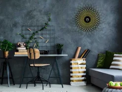 OZAIA Aanbiedingen: Woonaccessoires-Wandlamp In Metaal Folina - D50 Cm - Zwart