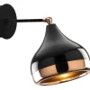 OZAIA Wandlamp-Wandlamp Van Metaal Met Verstelbare Kap Yildo - D17 X H28 Cm - Zwart En Koperkleurig