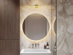 OZAIA Wandlamp-Wandlamp Voor Badkamer Met Ledverlichting Van Aluminium - L60 Cm - Goudkleurig - Taunton