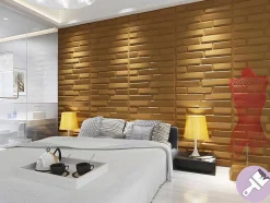 Vente-unique Wandpaneel-Wandpaneel 3D Great Om Te Verven - Pak Van 3 M - Set Van 6 Stuks