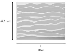 Vente-unique Wandpaneel-Wandpaneel 3D Hyppos Om Te Verven - Set Van 6 Stuks, 3M