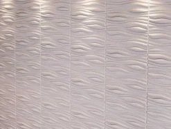 Vente-unique Wandpaneel-Wandpaneel 3D Ondia Om Te Verven - Set Van 6 Stuks, 3M