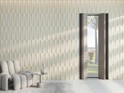 Vente-unique Wandpaneel-Wandpaneel 3D Strait Om Te Verven - Set Van 12 Stuks, 3M