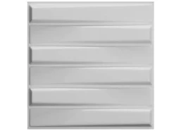 Vente-unique Wandpaneel-Wandpaneel 3D Strait Om Te Verven - Set Van 12 Stuks, 3M