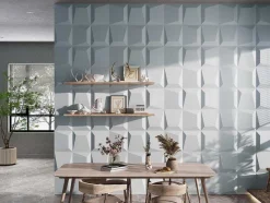 Vente-unique Wandpaneel-Wandpaneel 3D Tessel Om Te Verven - Set Van 6 Stuks, 3M