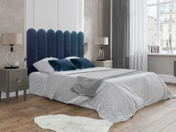 PASCAL MORABITO Hoofdeinde En Brugkast-Wandpaneel Voor Hoofdeinde Japi - 210 Cm - Fluweel - Blauw - Van