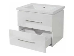 Vente-unique Wastafelmeubel-Wastafel + Wastafelmeubel Mcw-D16, Wit