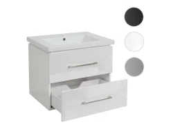 Vente-unique Wastafelmeubel-Wastafel + Wastafelmeubel Mcw-D16, Wit