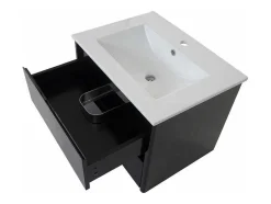 Vente-unique Wastafelmeubel-Wastafel + Wastafelmeubel Mcw-B19, Zwart