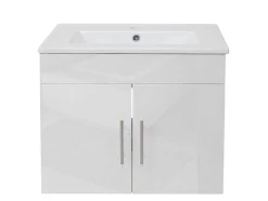 Vente-unique Wastafelmeubel-Wastafel + Wastafelmeubel Mcw-D16, Wit