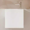 Shower & Design Muurkast Badkamer-Wastafel Van Solid Surface Met Nis - Wit - 40 Cm - Pumori