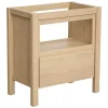 Vente-unique Wastafelmeubel-Wastafelmeubel Met Opbergvak - Eikenfineer - 80 Cm - Cosmoti