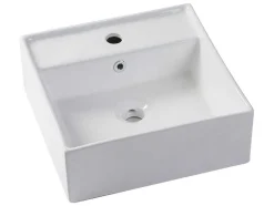 Vente-unique Badkamermeubel Met Enkele Wastafel-Wastafelmeubel Met Opzetwastafel - Eikenfineer - 80 Cm - Cosmoti