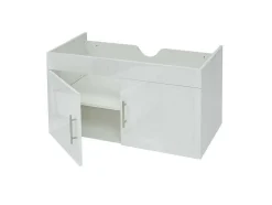 Vente-unique Wastafelmeubel-Wastafelonderbouw Mcw-D16, Wit