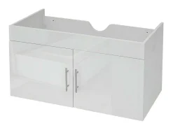 Vente-unique Wastafelmeubel-Wastafelonderbouw Mcw-D16, Wit