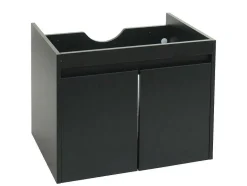 Vente-unique Wastafelmeubel-Wastafelonderbouw Mcw-L86, Zwart