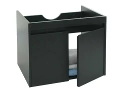Vente-unique Wastafelmeubel-Wastafelonderbouw Mcw-L86, Zwart