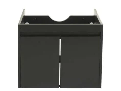 Vente-unique Wastafelmeubel-Wastafelonderbouw Mcw-L86, Zwart
