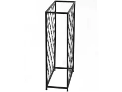 OZAIA Opbergaccessoire-Wijnfleshouder Voor 32 Flessen - L55 X H71 Cm - Metaal - Zwart - Bolinar