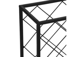 OZAIA Opbergaccessoire-Wijnfleshouder Voor 32 Flessen - L55 X H71 Cm - Metaal - Zwart - Bolinar