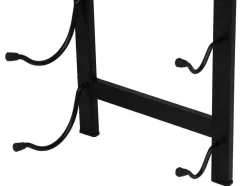 OZAIA Opbergaccessoire-Wijnfleshouder Voor 9 Flessen - L19 X H92 Cm - Metaal - Zwart - Routal