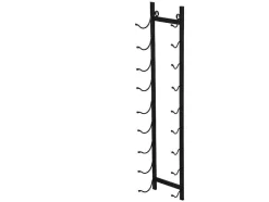 OZAIA Opbergaccessoire-Wijnfleshouder Voor 9 Flessen - L19 X H92 Cm - Metaal - Zwart - Routal